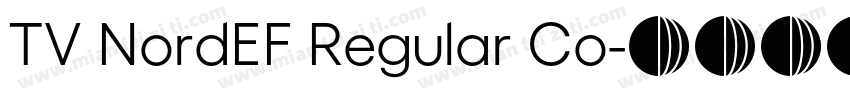 TV NordEF Regular Co字体转换